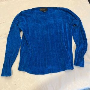 Vintage 90s August Silk Small Electric Blue Sweater